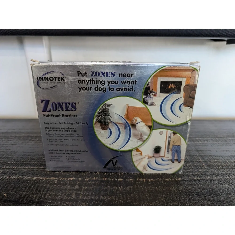 Innotek Zones ZND-1200 Wireless Indoor Pet Proof Barrier 1 Zone & 1  Lt Collar